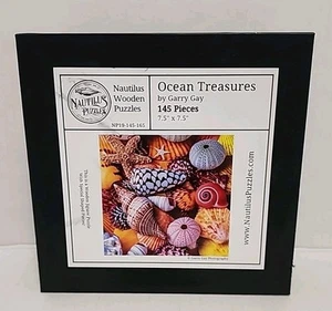 Nautilus Wooden 145 pc. Puzzle - Ocean Treasures by Gary Gay - Special Shapes - Picture 1 of 11