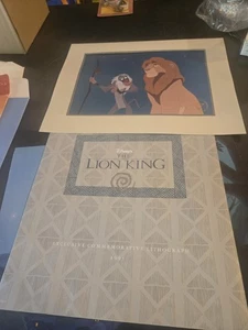 DISNEY LION KING litografia commemorativa 1995 Disney Store esclusiva "RITIRATA" - Foto 1 di 1