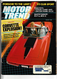 Revista Motor Trend edición de agosto de 1988. Corvette Explosion! - Imagen 1 de 1