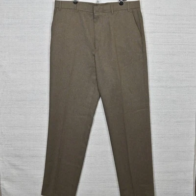 Pantalones de vestir vintage Levi's Action pantalones formales retro plisados delanteros tostados W38 L34 Foto 1 de 4