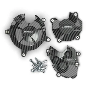 For Kawasaki Ninja ZX6R ZX636 2007-2025 Carbon Fiber Engine Protection Cover - Picture 1 of 8