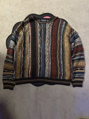 Suéter de Colección Roundtree & Yorke Para Hombres xL Cuello Redondo Tejido 3D Años 90 Grueso Foto 1 de 4