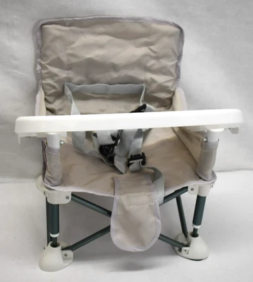 Bandeja extraíble gris liviana elevadora portátil Pop and Sit para bebés de verano Foto 1 de 4