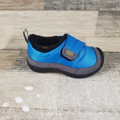 Zapatos cómodos Keen Howser envolventes bajos para niños talla 8 azul brillante acero gris sin cordones Foto 1 de 4
