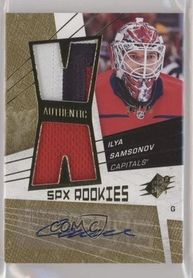 2018-19 SPx 08-09 Retro Rookies /25 Ilya Samsonov #08A-IS RPA Patch Auto RC - Image 1 of 2
