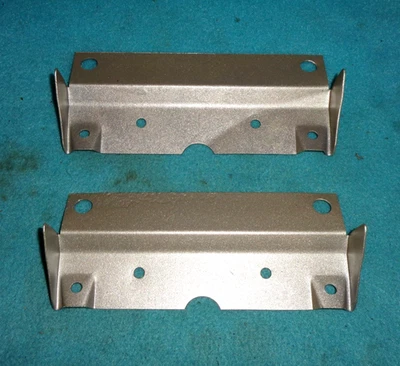 1970-74 CHALLENGER CUDA E-BODY DOOR PANEL FINGER CUP BRACKETS 1-PAIR NICE REDONE - Image 1 of 4