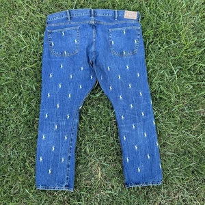 Herren Polo Ralph Lauren Sullivan Slim Jeans All Over Pony Größe 42x30 - Bild 1 von 7