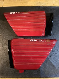 JUEGO CUBIERTAS LATERALES IZQUIERDA Y DERECHA SUZUKI GS450 GS450 S OEM ORIGINAL DE FÁBRICA  - Imagen 1 de 7