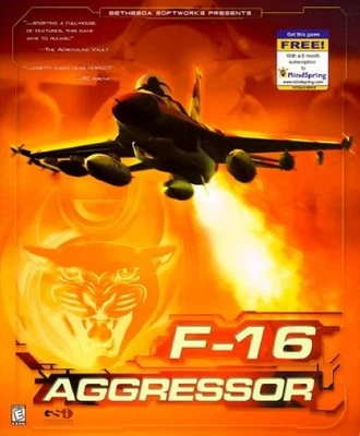 F-16 Aggressor Pc New Cd Rom Sealed In A Paper Sleeve XP Multiplayer Dogfights - Image 1 of 3