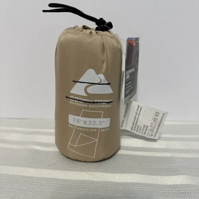 Ozark Trail Rectangular Liner Sheet BEIGE Camping Sleeping Bag 78x33.5" NEW - Imagem 1 de 4