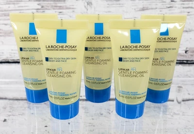 5x La Roche Posay Lipikar AP+ Gentle Foaming Cleansing Oil 15ml .5oz Sample 3/27 - Image 1 of 2
