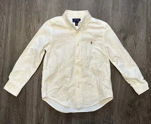 Polo Ralph Lauren Boys Cotton Oxford Shirt White - 5 size Button Up Classic ๐ - Picture 1 of 3