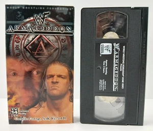 2000 WWF Home Video ARMAGEDDON 99 Wrestling VHS Tape THE ROCK, TRIPLE H Clean! - Picture 1 of 9