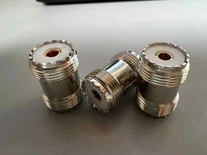 Paquete de 4, PL259 SO239 Acoplador Conector Espalda a Espalda Hembra Reino Unido - Imagen 1 de 3