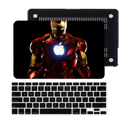 Iron Man Rubberized Hard Cut Out Case Cover For Macbook Pro Air 11 13" 14" 15 16 - Image 1 of 4