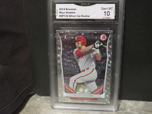 2014 Bowman Draft ""Silver Ice"" #dp122 Rhys Hoskins novato gema GMA como nuevo 10" - Imagen 1 de 2