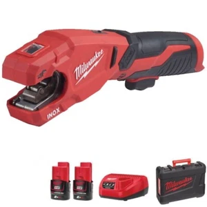 Cortador de tubos Milwaukee M12PCSS-202C Raptor - 2 baterías de 2 Ah, cargador y estuche - Imagen 1 de 17