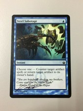 Steel Sabotage English MTG SIGNED Daarken ARTIST PROOF Mirrodin Besieged NM