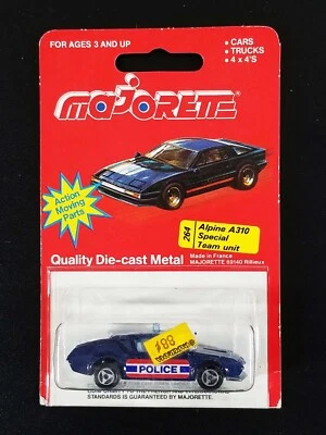 Majorette Renault Alpine A310 Police Special Team Unit / #264 / Made in France - Image 1 of 4