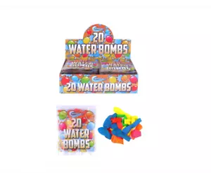 Kinder Wasserbomben Sommerspaß 10 x 20 Stück Outdoor verschiedene Neonfarben - Bild 1 von 3