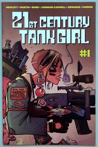 21st Century Tank Girl #1A 3x Signed Forbidden Planet Variant - Titan Comics - Picture 1 of 2