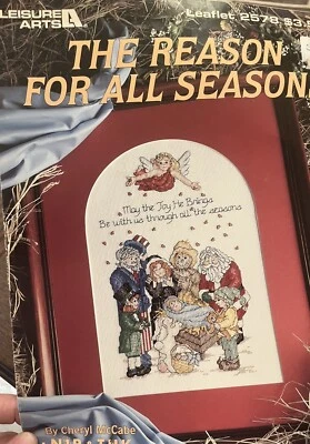Cross Stitch Leisure Arts “The Reason For The Season” Leaflet 2004 Pattern - Image 1 of 4