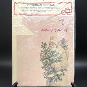 Galerie Grafik viktorianische Geschenktüte Weihnachtsmann Made in USA 1991 New Old Stock - Bild 1 von 5