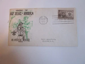 US COVER boy scouts of america FDC SCOTT 995 SPARTAN HONORING THE BSA CACHET - Picture 1 of 3