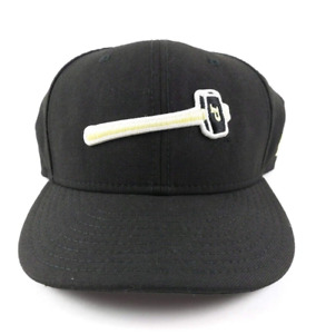 New Era Purdue Boilermakers 59Fifty Hammer Logo Fitted Hat Cap Size 7 Black Gold