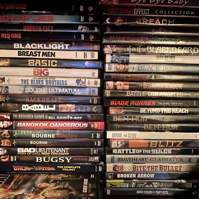 YOU PICK DVD Movies – Buy 5, Get 2 Free – $2.45/Movie – $4 Ship for ALL – List#1 - Image 1 of 3