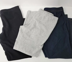 The Childrens Place Lot of 3 Girls Large 10/12 Capri Leggings Black, Gray, Denim - Picture 1 of 7