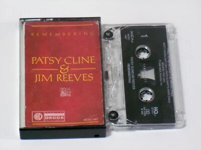 PATSY CLINE & JIM REEVES*REMEMBERING*1988 M.C.A  MCAC 1467  CASSETTE*COUNTRY*VG - Image 1 of 2