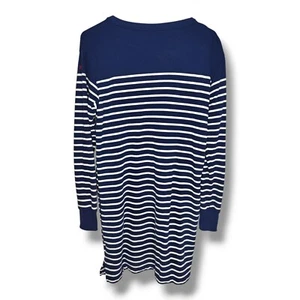Polo Ralph Lauren Women's Medium Dress Navy White Striped Long Sleeve Nautical - Picture 1 of 9