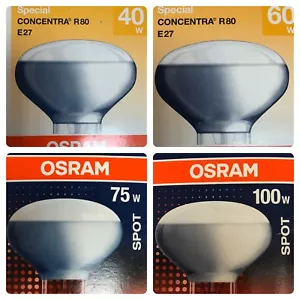 OSRAM/RADIUM CONCENTRA LAMPE R80 E27 40W//60W//75W//100W STRAHLER SPOT - Bild 1 von 5