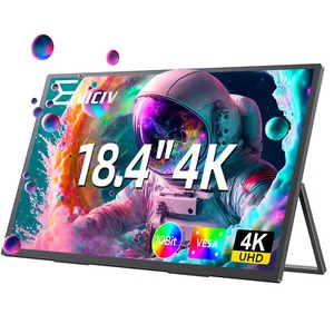EVICIV 18.4" 4K Portable Monitor Screen Extended Screen For Laptop Computer PC - Picture 1 of 10