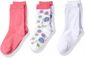 Fruit of the Loom Girls' Sporty Crew Socks with Zone Cushioning 3-Pack - Picture 1 of 3