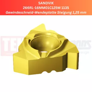 10 x SANDVIK 266RL-16MM01C125M 1135 placa roscada pendiente 1,25 mm - Imagen 1 de 1