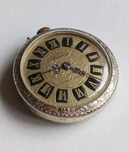 Vintage Lucerne Swiss Gold Plate Engraved Pocket Watch Spares/Repairs - Picture 1 of 6