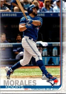2019 Topps Kendrys Morales #436a Toronto Blue Jays - Picture 1 of 2