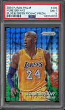 2014/15 Panini Prizm Blue Green Mosaic Kobe Bryant #136 PSA 9 GB1605