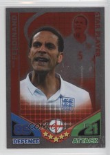 2010 Match Attax South Africa World Cup UK Edition Star Player Rio Ferdinand