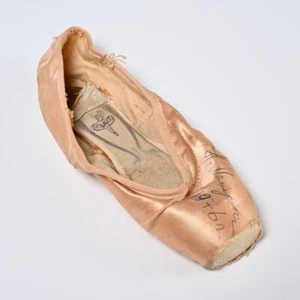 Natalia Makarova Bailarina Prima Rusa Bailarina Ballet Firmado Punta Punta Zapato 76 - Imagen 1 de 6