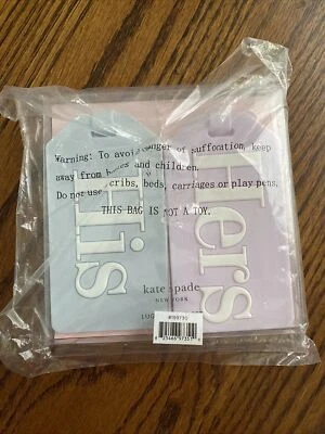 Kate Spade His And Hers Couples Luggage Tags Blue Lilac Brand New With Tags - Image 1 of 2