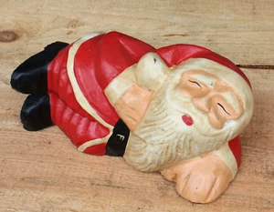 Weihnachtsmann Figur Weihnachstdeko Winter Deko Holz Figur Holzfigur Nikolaus bu - Bild 1 von 7