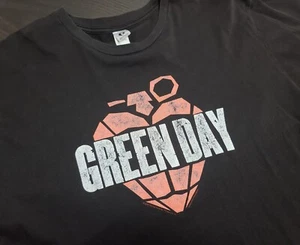 Green Day T-Shirt American Idiot 2005 Tour Black Size Medium Vintage - Picture 1 of 5