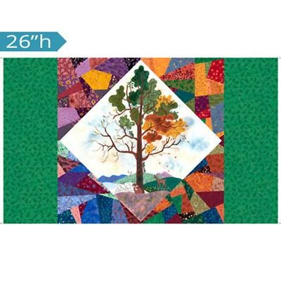 2.8 Yards Digital Cotton Fabric - QT Fabrics His Majesty the Tree Panel  - Image 1 of 2