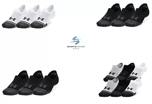 Under Armour Unisex Ultra Low Performance Tech 3 Pack Thin Socks Sports gym Sock - Picture 1 of 16