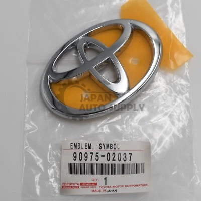 NUEVO EMBLEMA PARRILLA DELANTERA CROMADA CELICA 2003-2005 ORIGINAL OEM 90975-02037 Foto 1 de 3