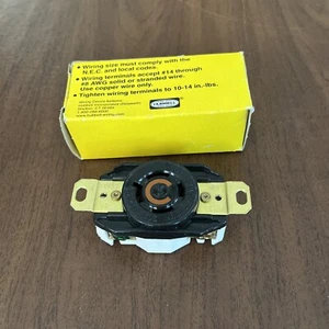 HUBBELL HBL2410 TWIST-LOCK RECEPTACLE 20A 125/250V NEMA L14-20R 3P 4W NIB - Picture 1 of 6