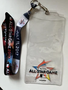 Miami 2017 Official MLB All Star Game Lanyard With Ticket Holder - Bild 1 von 3